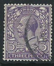 GB George V  SG 423  Used very light crease on reverse se...