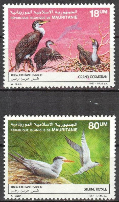 Mauritania 1987 Birds Set of 2 MNH