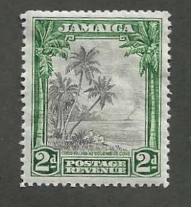 Jamaica #106 Mint single, Coco palms at Columbus cove, Issued 1932