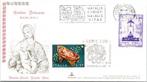 Vatican FDC 1972 - Christmas - Kim Covers - F30916