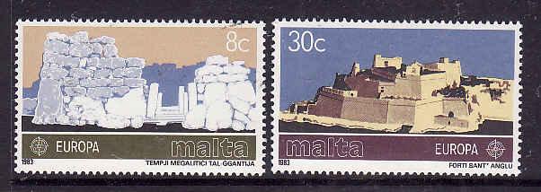 Malta-Sc#627-8-Unused NH Europa set-1983-