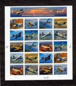 3925a American Airplanes, MNH sheet/20 (#P1111111)