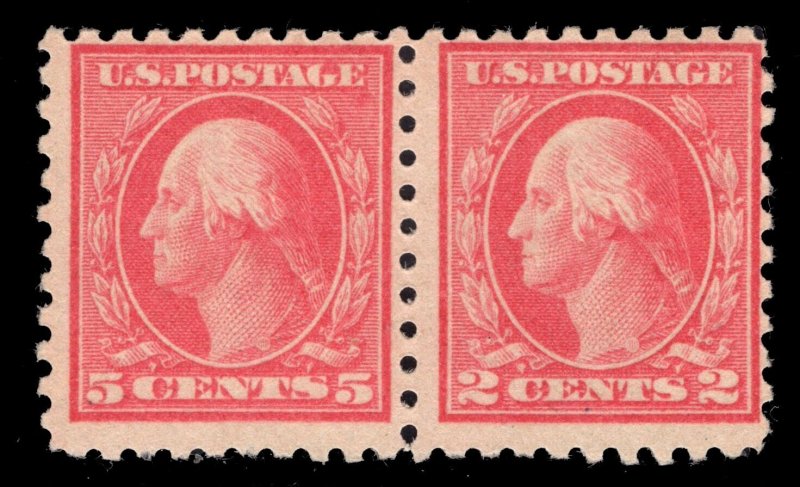 MOMEN: US STAMPS #467 5c ERROR MINT OG NH PF CERT LOT #84143