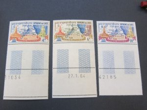 Laos 1964 Sc 89-91 set MNH