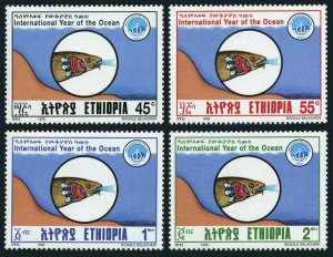 Ethiopia 1505-1508,MNH. International Year of the Ocean IYO-1999.Fish.