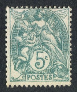 France 1900. Blanc type. 5c green. Mint. NG. SG295.