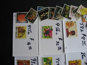 Singapore 50 different stamps plus $100 catalogue value of high values too!