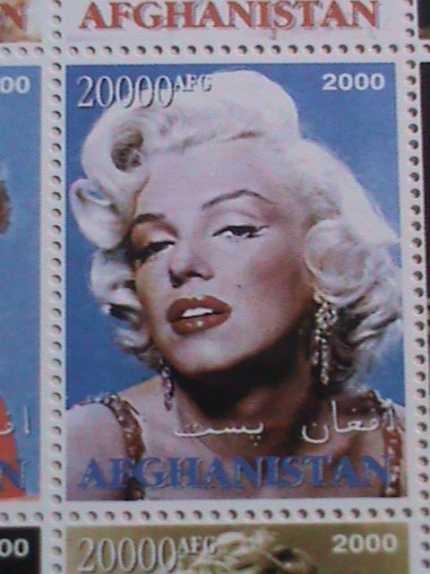 ​AFGHANISTAN -2000 MARILYN MONROE MNH SHEET. #3