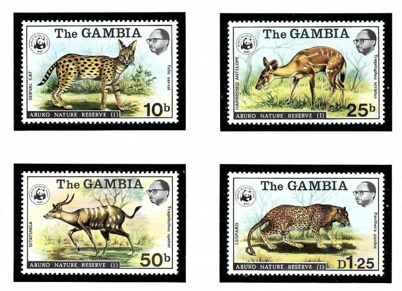 Gambia 341-44 MNH 1976 Abuko Nature Reserve 