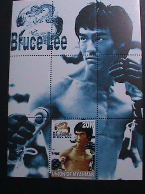 UNION OF MYANMAR 2000 KUNG FU MASTER BRUCE LEE-MNH S/S VF WE SHIP TO WORLWIDE