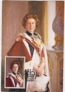 Jersey 1983 £5 HM Queen Elizabeth colour Maxicard