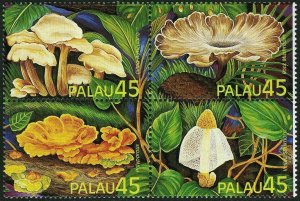 Palau - 1989 - Mushrooms - Set of 4 Stamps - Scott #208-11 - MNH