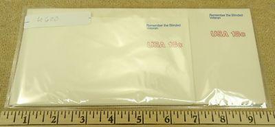 U600 18c U.S. Postage qty 4 Envelope Remember the Blind