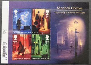 MS4417a 2020 Sherlock Holmes miniature sheet barcode UNMOUNTED MINT