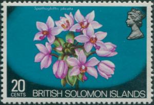 Solomon Islands 1972 SG228 20c Flower MNH