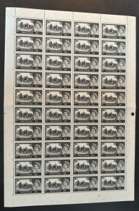 GB 1959 £1 Black B&W MNH COMPLETE SHEET SCARCE SG598a