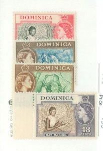 Dominica #157-60 Unused Single (Complete Set)