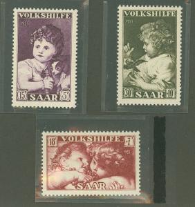 Saar B96-B98 Mint VF LH