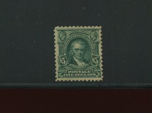 Scott 313 Marshall Perf 12 Unused Stamp with APS Cert (Stock 313-APEX 1) 