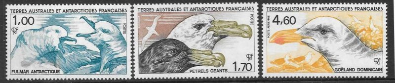 FRENCH SOUTHERN & ANTARCTIC TERRITORIES SG208/10 1986 SOUTHERN FULMARS MNH 