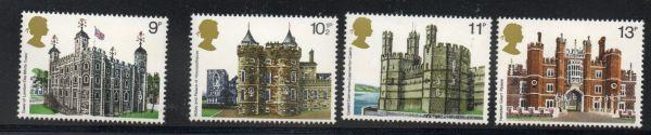 Great Britain Sc 831-34 1978 British Architecture stamp set mint NH