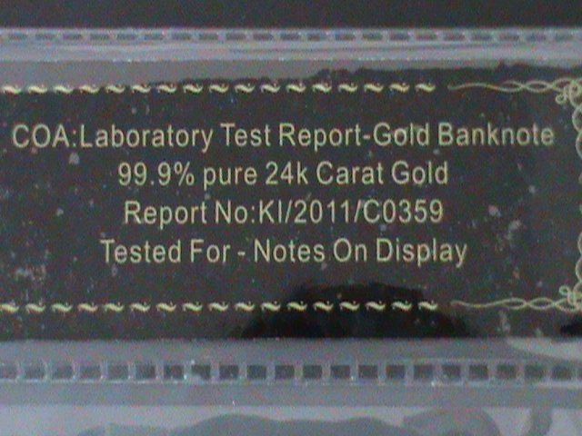 ​UNITED STATES-1899 CAT.#339- 24 KARAT GOLD REPLICA $2 -VF WITH CERTIFICATE