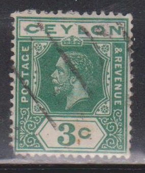 CEYLON Scott # 202a Used - King George V