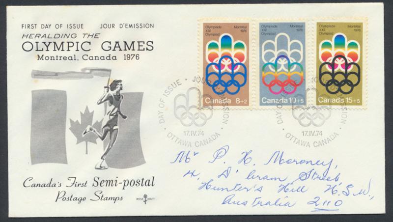 FDC  SG 772 / 774 SC# B1 - B3  SPECIAL - please read details - Olympics