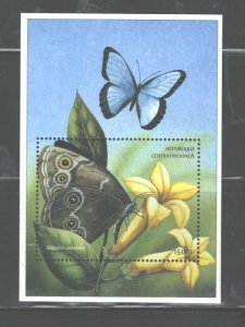 CENTRAL AFRICAN REPUBLIC 2001 BUTTERFLIES MS#1401 MNH