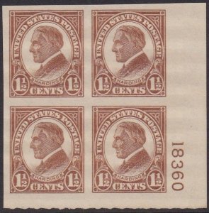 631 Harding Plate Block Hinged