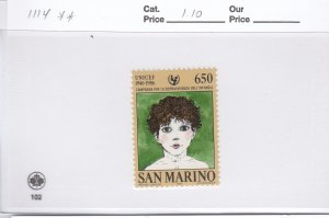 San Marino 1114 UNICEF mnh