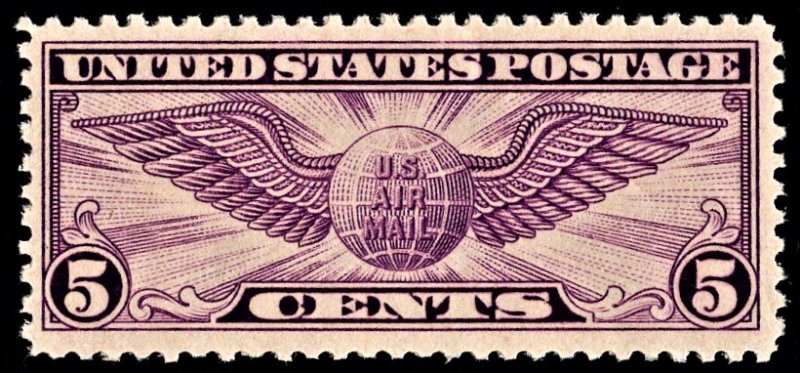 US C12 MNH VF  5 Cent Winged Globe