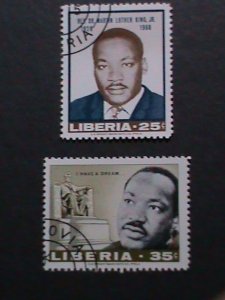​LIBERIA-1968-MARTIN LUTHER KING  CTO VF WE SHIP TO WORLD WIDE.& COMBINED