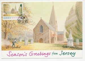 Maximum card Jersey 1988 Parish Church