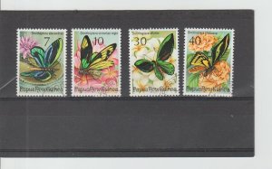 Papua New Guinea  Scott#  415-418  CTO  (1975 Birdwing Butterflies)