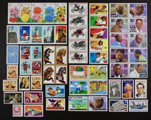 1995 U.S. Commemorative Year Set made up of 61 stamps Mint NH, see scans