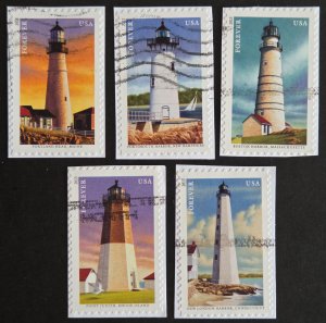 US 4791-4795 (2013 New England Coastal Lighthouses)