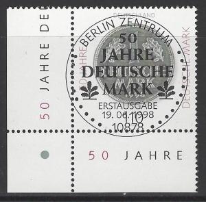 Germany Bund Scott # 2007, used, first day cancelled