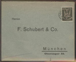 Germany 1923 Inflation Airmail Luftpost-Franked Cover 110361