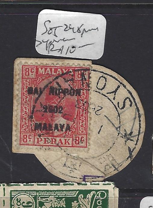 MALAYA JAPANESE OCCUPATION PERAK (P2108BB) 8C DN SG J248 PIECE SYONAN VFU