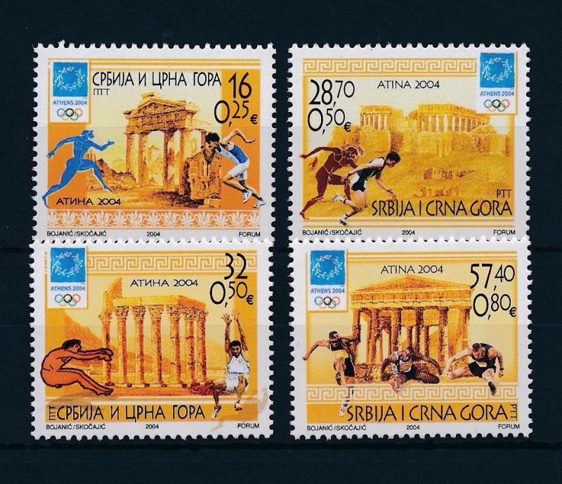 [54745] Yugoslavia 2004 Olympic games Athens Athletics MNH