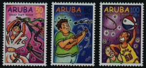 Aruba B53-5 MNH Child Welfare, Dance, Music, Basketball