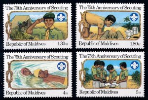 [66629] Maldives 1982 Scouting jamboree pfadfinder Swimming  MNH