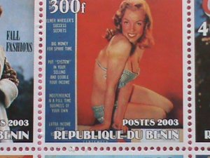 BENIN STAMP- 2003-SEXY MARILYN MONROE -MNH STAMP SHEET -RARE VERY RARE