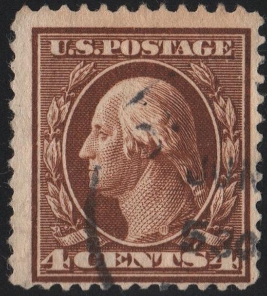 SC#377 4¢ Washington (1911) Used