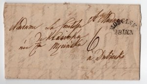 praephlitelic letter from galicie : moscisca - dubiecko(?)