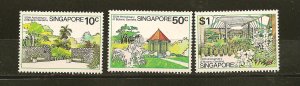 Singapore SC#333-335 Botanic Gardens Mint Hinged