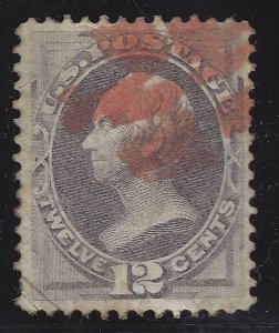 151 USED,  RED CANCEL, FINE-VERY FINE, SCOTT $235
