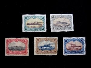 ITALY - 5 POSTER STAMPS - LEGA NAVALE ITALIANA