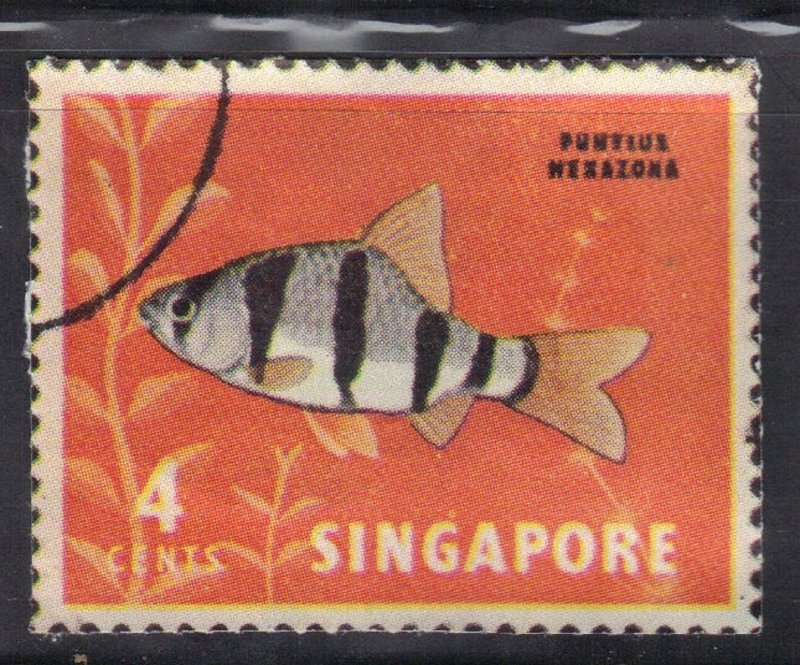 SINGAPORE SCOTT #54 USED 4c 1962